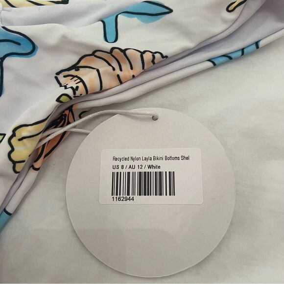 Princess Polly Layla Bikini Set Shell Print White Multi - Picture 6 of 6